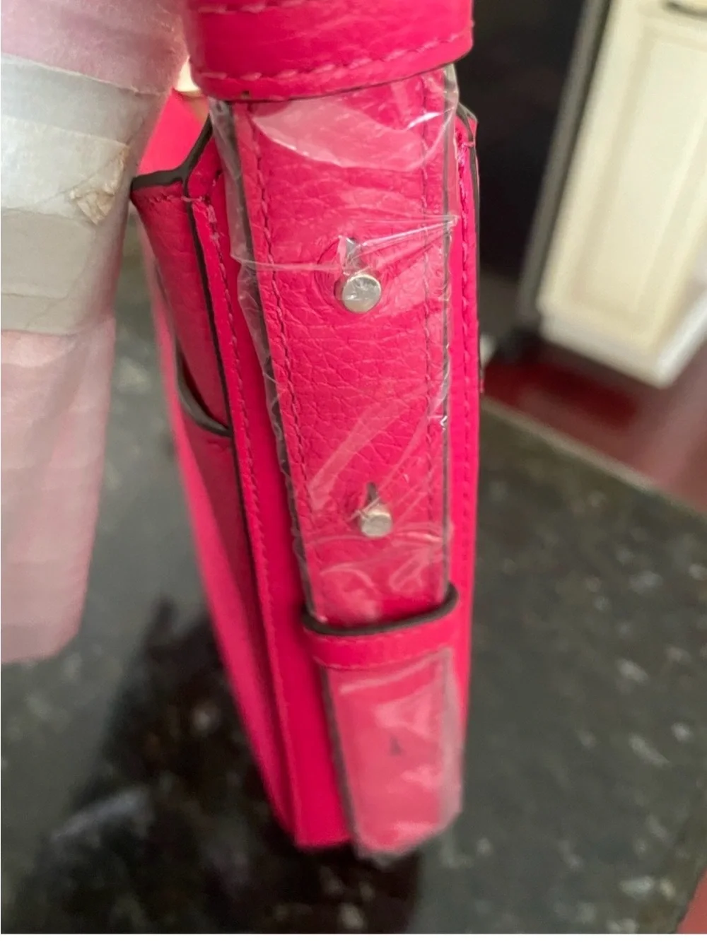 Kate Spade New York Hot Pink Pebbled Leather Shoulder Bag